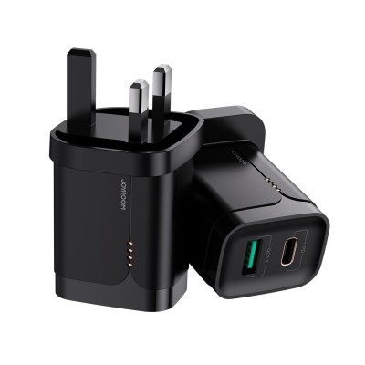 JOYROOM charger fast charger UK Plug adapter charger QC3.0 and PD quick charge for iphone